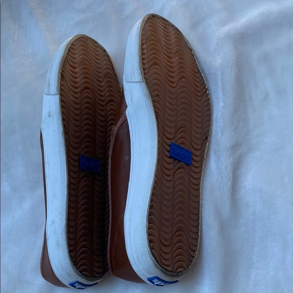 Keds Brown Flats Comfortable Slip-On Loafers - Picture 2 of 5